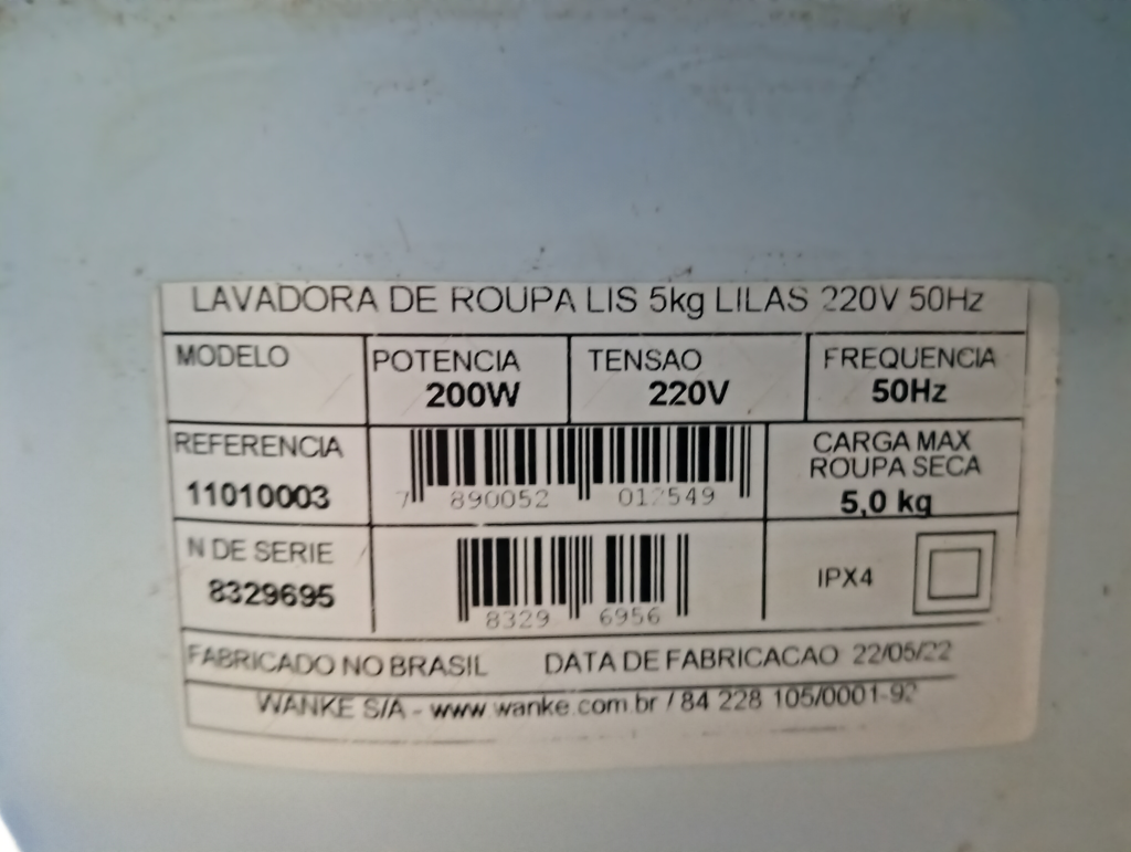 Foto 2 de Lavarropas Cap 5 Kg. Marca Wankee Modelo Lis Usado Con Desgaste Acc Manguera De Carga Y Descarga