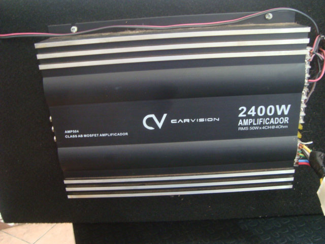 Amplificador De Sonido P/ Automovil Marca Carvision Modelo Amp504 Usado En Buen Estado Acc No Tiene