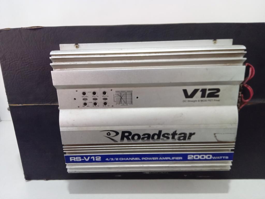 Amplificador De Sonido P/ Automovil Marca Roadstar Modelo Rs-V12 Usado En Buen Estado Acc 4 Canales