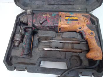Taladro Marca Fascy Modelo Ds26 Usado Con Desgaste Acc Adaptador Para Mecha Estuche3 Mechas