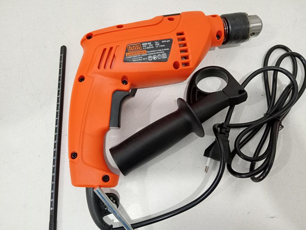 Taladro Marca Black+Decker Modelo Hd555-B2c Usado En Buen Estado Acc ManijaLlaveReglaEn Caja