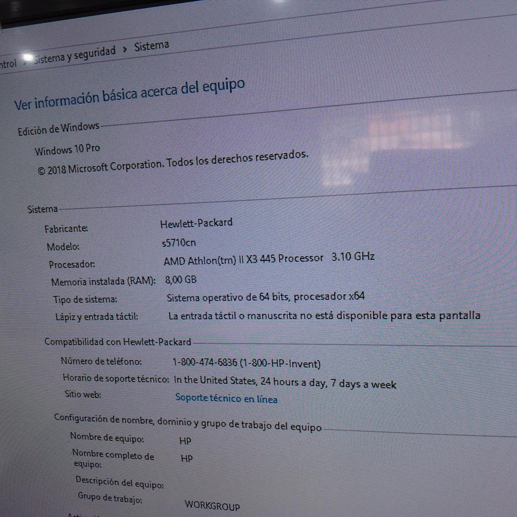 Foto 3 de Cpu Para Computadora Marca Hp Modelo S5710cn Procesador Amd Athlom Con No Tiene Memoria Ram 8 Gb Color No Tiene Disco Duro 1.024 Gb Acc Cable HdmiCable Power