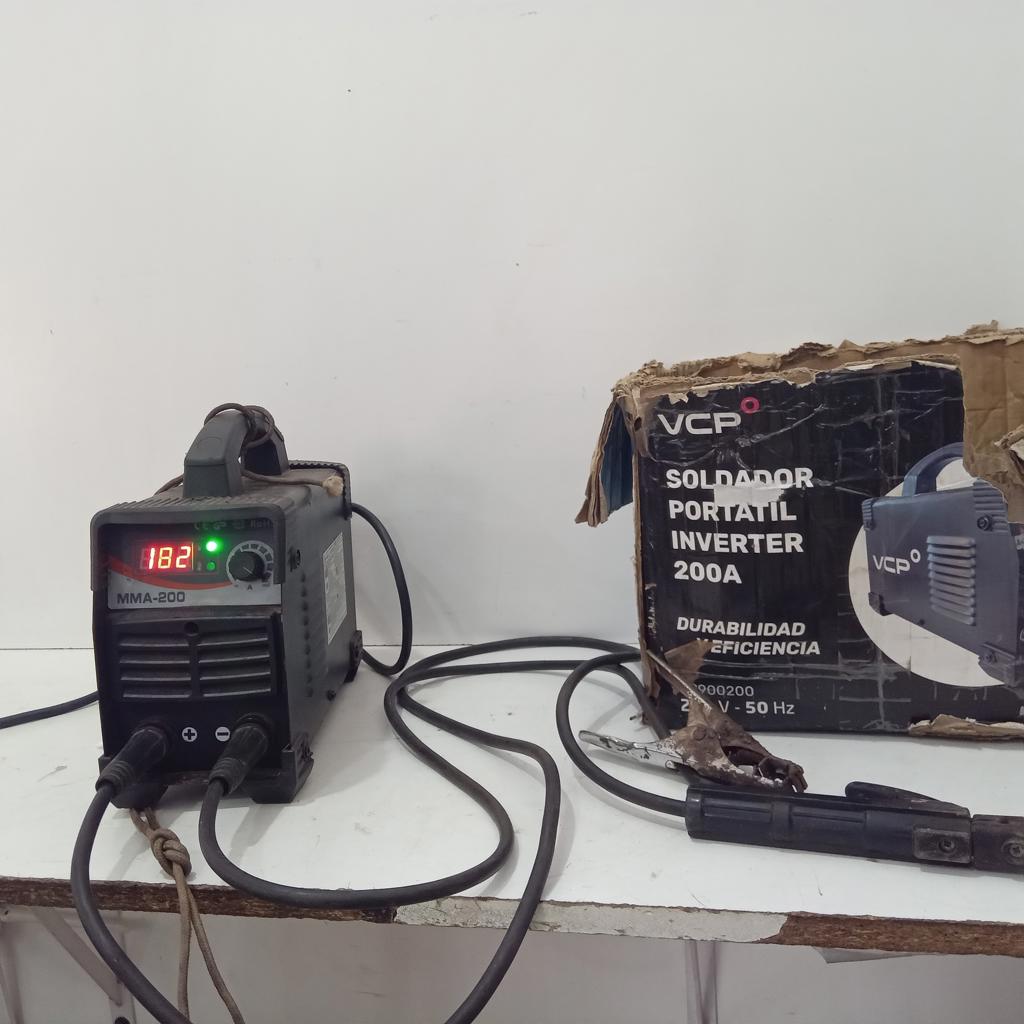 Soldador Marca Vcp Modelo Mma-200 Usado En Buen Estado Acc Pinza Positiva Y Negativa