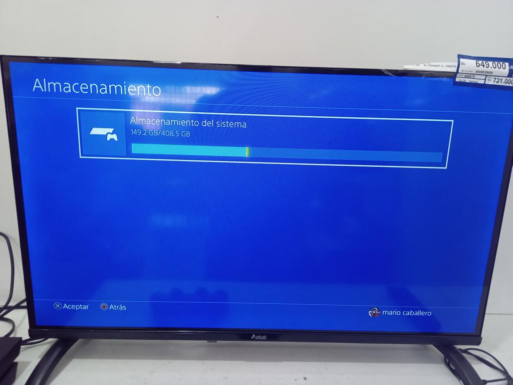Foto 2 de Juego Electronico Ps4 Marca Sony Fat Modelo Cuh-1004a Disco Duro 500 Gb Con Control Sin Caja Usado En Buen Estado Acc Cable PowerCable CargaHdmi