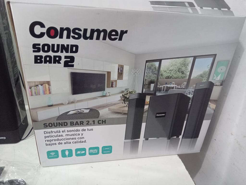 Foto 2 de Barra De Sonido Marca Consumer Modelo Sound Bar 2 Usado En Buen Estado Con No Tiene Acc Con Control