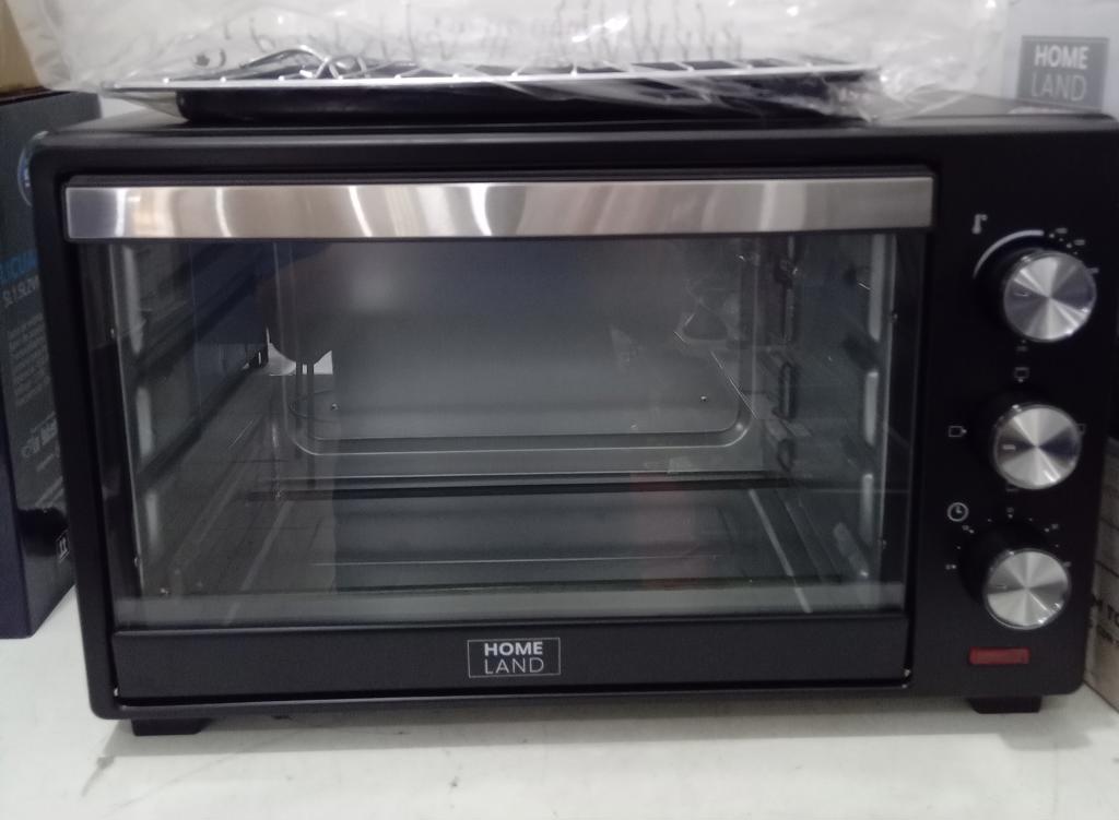Horno Marca Home Land Litros 30 Modelo Jk30a01 Nuevo Sin Uso Acc BandejaUna ParrillitaAccesorio Para Pollo