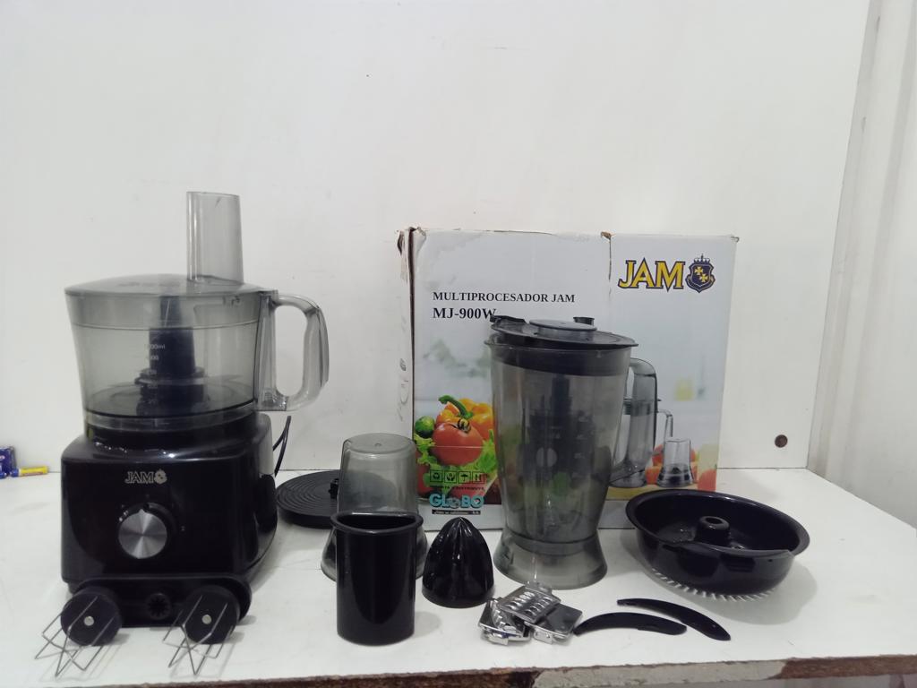Foto 3 de Multiprocesador 2 Velocidades Marca Jam Modelo Mj-900w Usado En Buen Estado Acc Con Licuadora Y Varios Accesorios En Caja