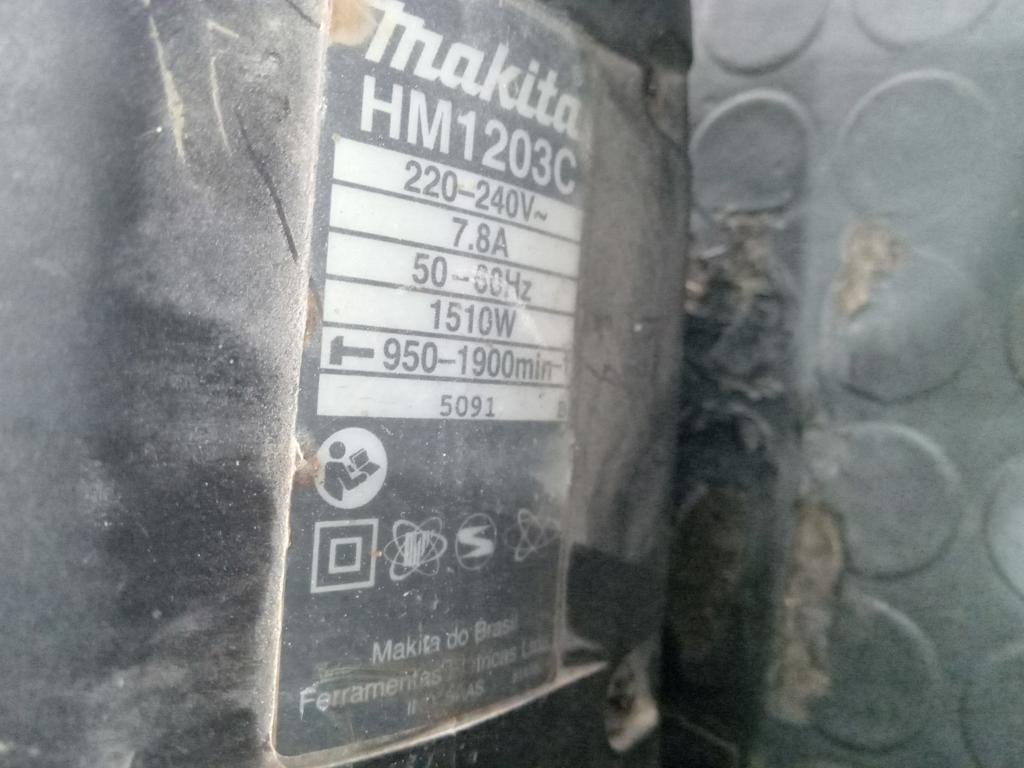 Foto 2 de Rotomartillo Marca Makita Modelo Hm1203c Usado Con Desgaste Con No Tiene Acc 1 Mecha