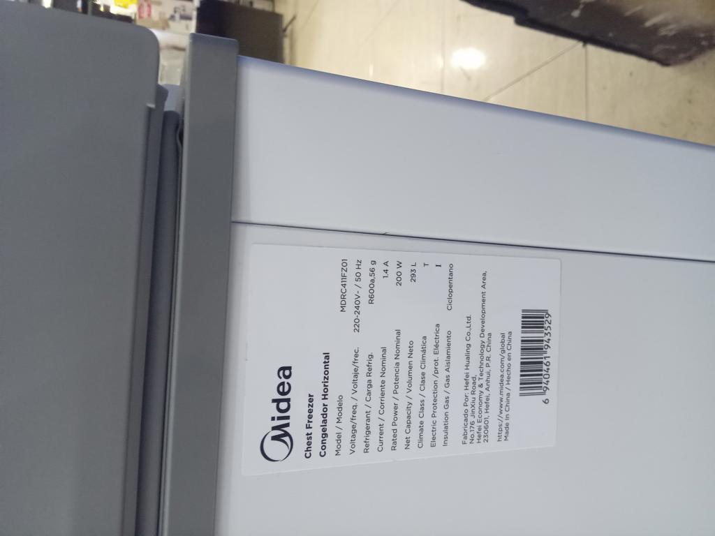 Congeladora / Frezzer Marca Midea Litros 300 Modelo Mdrc411fz01 Usado En Buen Estado Acc Con Canastilla