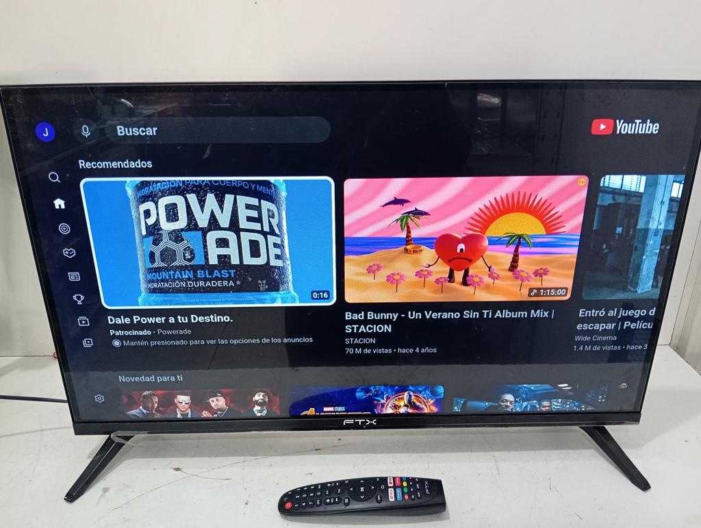 Televisor Led Smart De 32 '' Marca Ftx Modelo Ftx32hdv1 Con Control Usado En Buen Estado Acc PilasPatitas