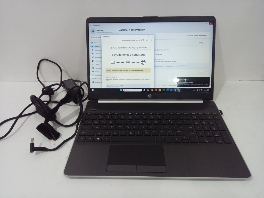Notebook Marca Hp Modelo 15-Dw0037wm Procesador Core I3 Memoria Ram 8 Gb Disco Duro 416 Gb Generacion 8 Acc No Tiene