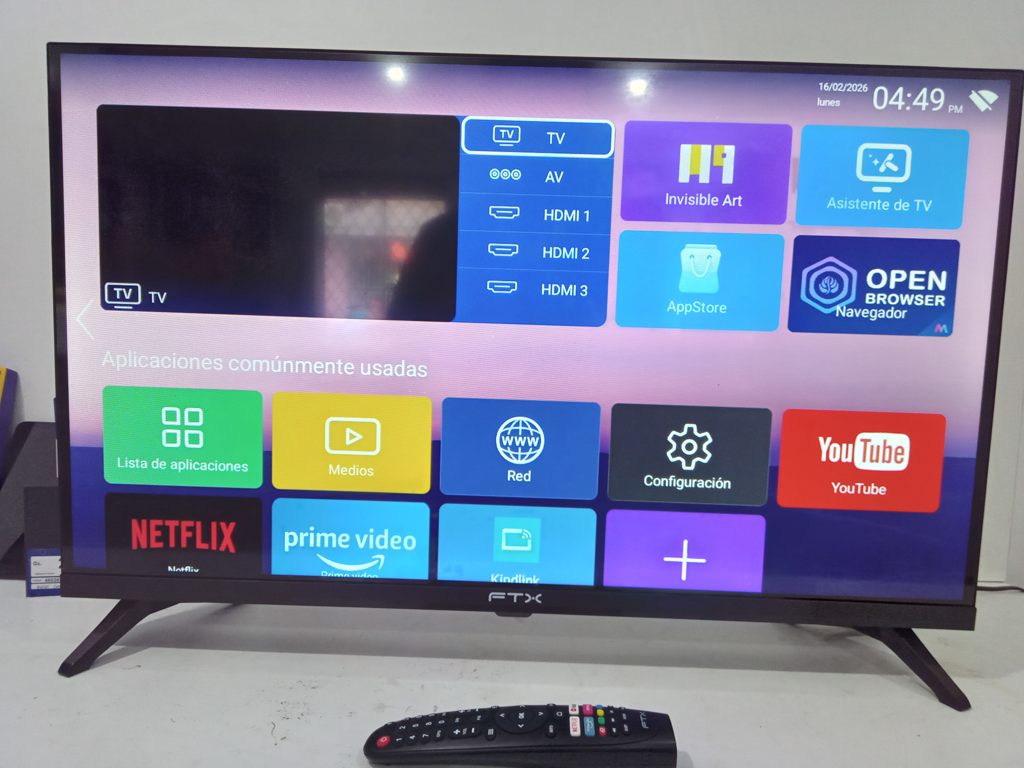 Televisor Led Smart De 32 '' Marca Ftx Modelo Ftx32hdv1 Con Control Usado En Buen Estado Acc PatitasAntena