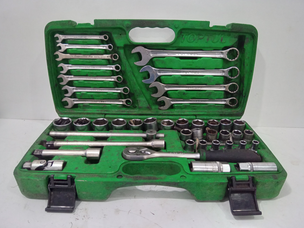 Caja De Herramientas Marca Toptul Modelo No Tiene Usado En Buen Estado Acc No Tiene