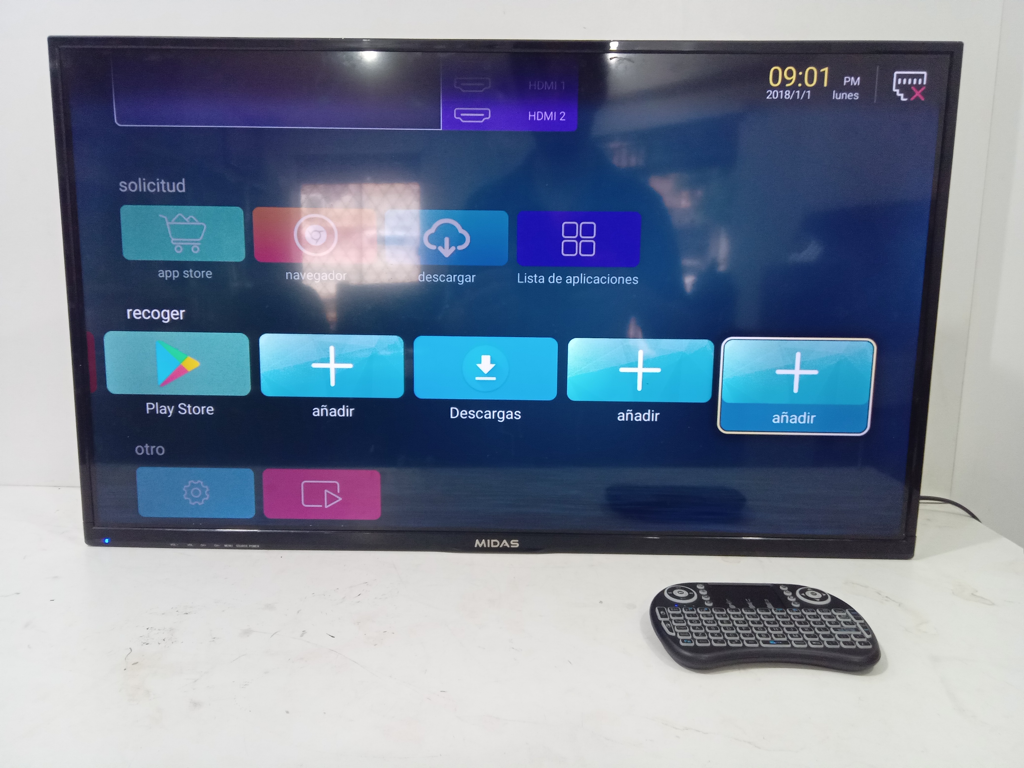 Televisor Led Smart De 32 '' Marca Midas Modelo Md-Tvs32sm Con Control Usado En Buen Estado Acc No Tiene