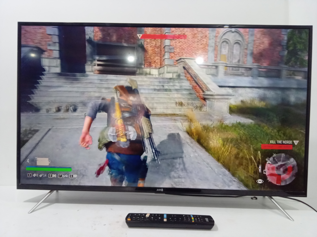 Televisor Led Smart De 43 '' Marca Jam Modelo Ja43uhd2000 Con Control Usado En Buen Estado Acc PatitasCable Corriente