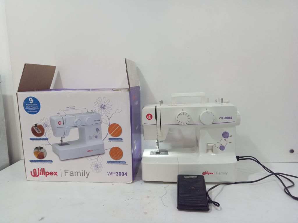 Maquina De Coser Familiar Marca Willpex Modelo Wo3004 Usado En Buen Estado Acc Pedal Cable Corriente