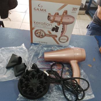 Secador De Pelo Marca Gama Modelo Diva-3d Nuevo-Sin-Uso Acc 2 Picos 1 Difusor