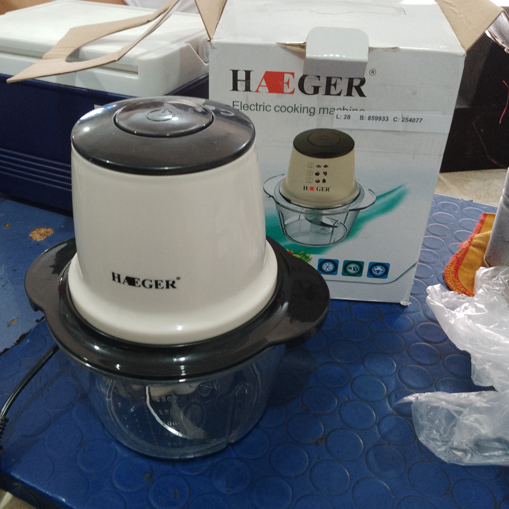Molino De Carne Marca Haeger Modelo Hg-7006a Usado En Buen Estado Acc En Caja