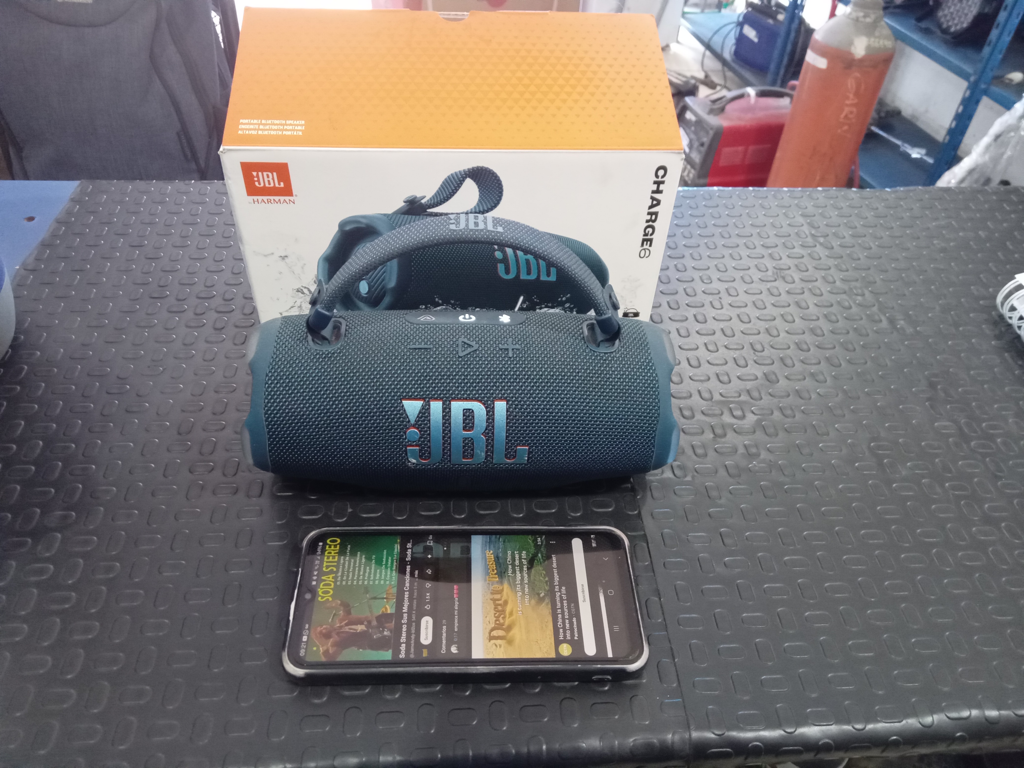 Speaker Potencia Watts 2 Marca Jbl Sin Control Modelo Charge 6 Usado En Buen Estado Con Caja Acc Correa Manual