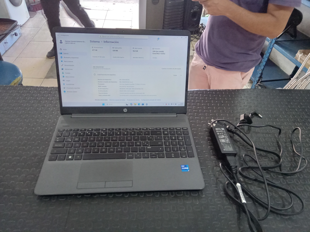 Notebook Marca Hp Modelo Rtl8852be Procesador Core I7 Memoria Ram 16 Gb Disco Duro 475 Gb Generacion 12 Acc Teclado Numerico