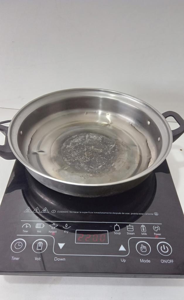 Cocina Electrica Tipo Inducción Marca Midas Modelo Md-Pi18c Usado En Buen Estado Acc Olla De Aluminio