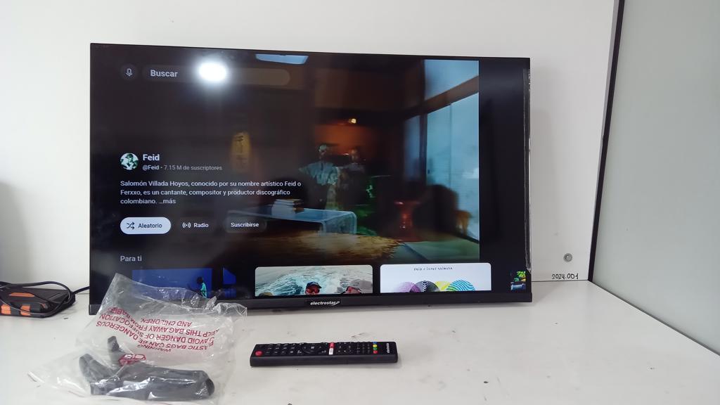 Televisor Led Smart De 32 '' Marca Electrostar Modelo Es-Tl3209 Con Control Usado En Buen Estado Acc 2 PatitasCable Corriente