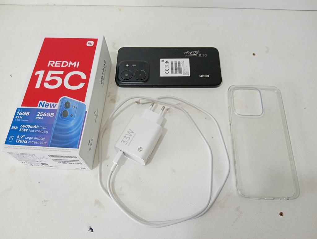 Celular Marca Redmi Modelo 15 C Memoria Ram 8 Gb Almacenamiento Interno 256 Gb Imei 868.345.082.624.305 Acc CajaFunda TransparenteCargador