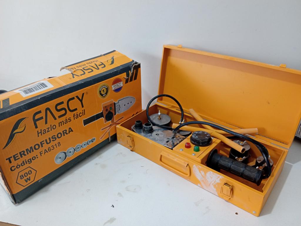 Termofusora Marca Fascy Modelo Fa6318 Usado En Buen Estado Acc Maletin AmarilloCopas