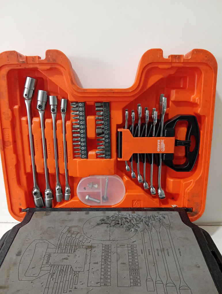 Foto 2 de Caja De Herramientas Marca Bahco Original Modelo S910 Usado En Buen Estado Acc 92 Piezas