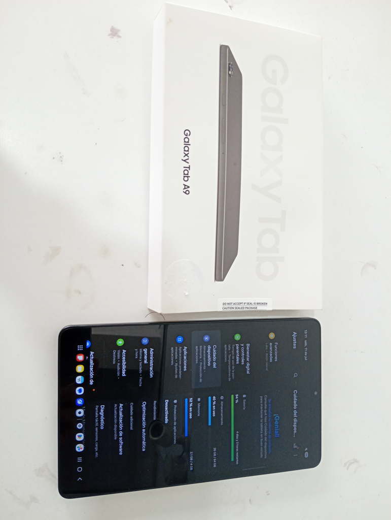 Tablet Marca Samsung Modelo Tab A9 Usado En Buen Estado Con Caja Imei No Tiene Acc No Tiene