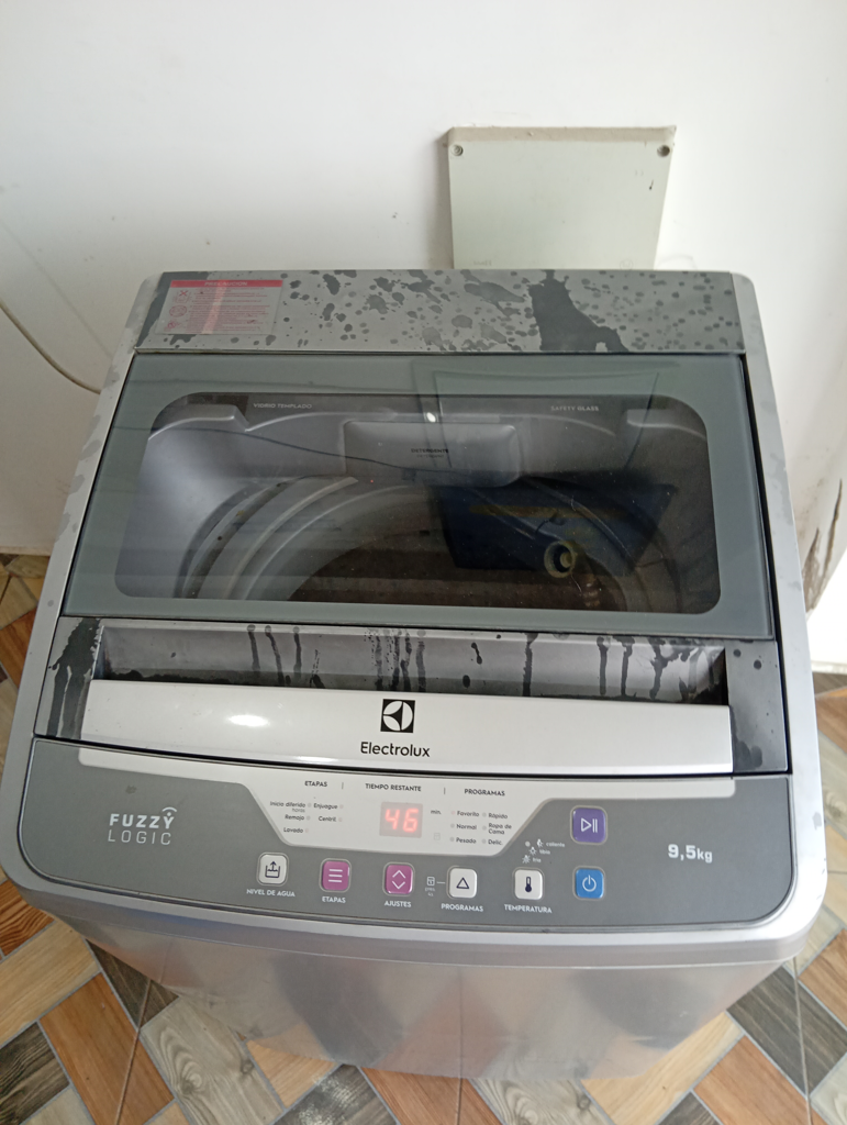 Lavarropas Cap 10 Kg. Marca Electrolux Modelo Fuzzy Logic Usado En Buen Estado Acc Manguera De Carga
