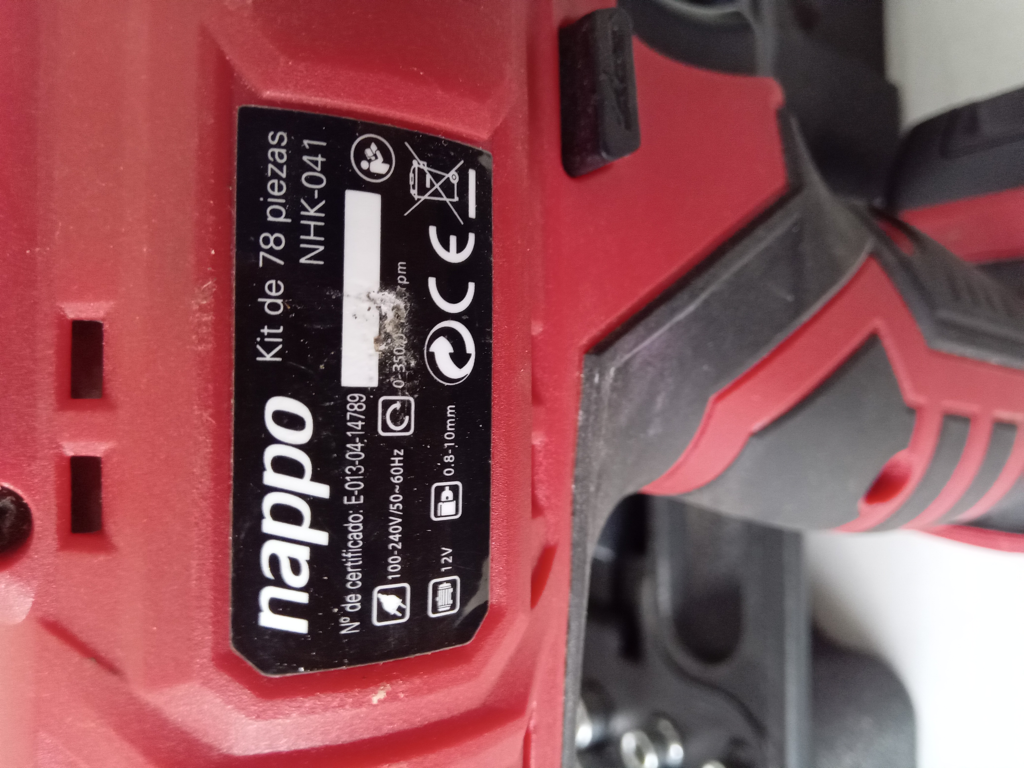 Foto 3 de Taladro Marca Nappo Modelo Nhk Usado En Buen Estado Acc Cable De CargaUna Bateria69 PiezasUn Cutter