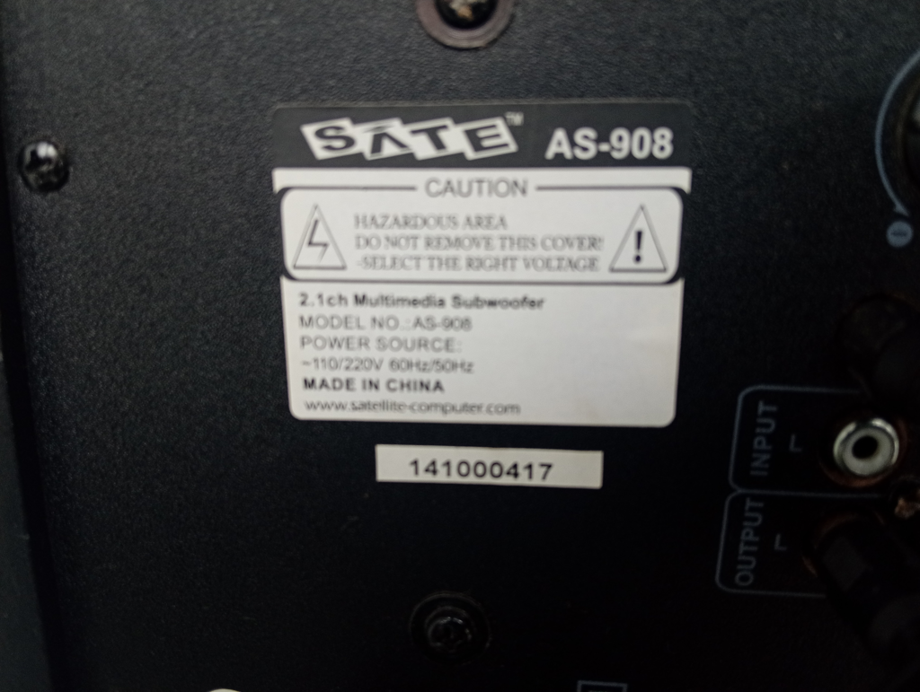Foto 2 de Radio Marca Sate Modelo As-908 Con Control Sin Caja Usado En Buen Estado Acc 2 Parlante
