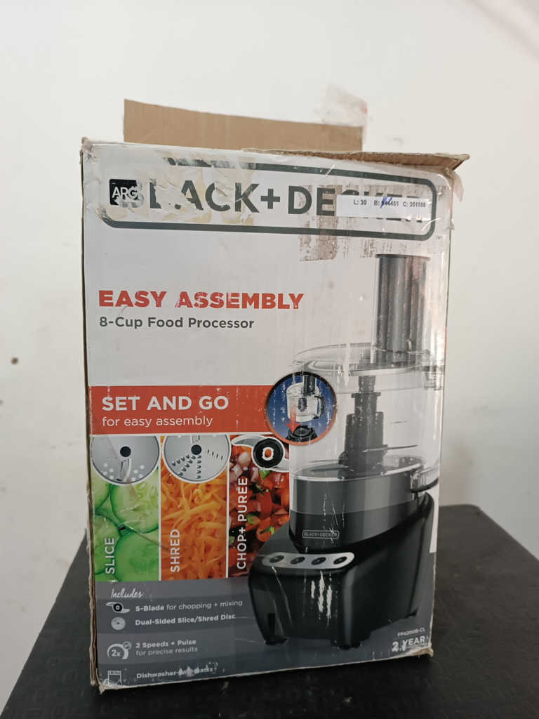 Multiprocesador 2 Velocidades Marca Black Y Decker Modelo Fp420 Usado En Buen Estado Acc Cuchilla Piezas Jarra De Plastico