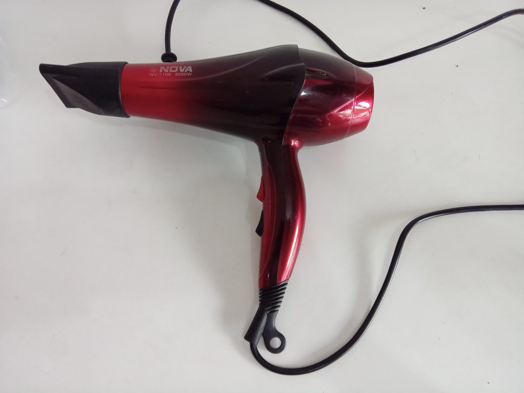 Secador De Pelo Marca Nova Modelo Nv-7100 Usado En Buen Estado Acc Boca Plana