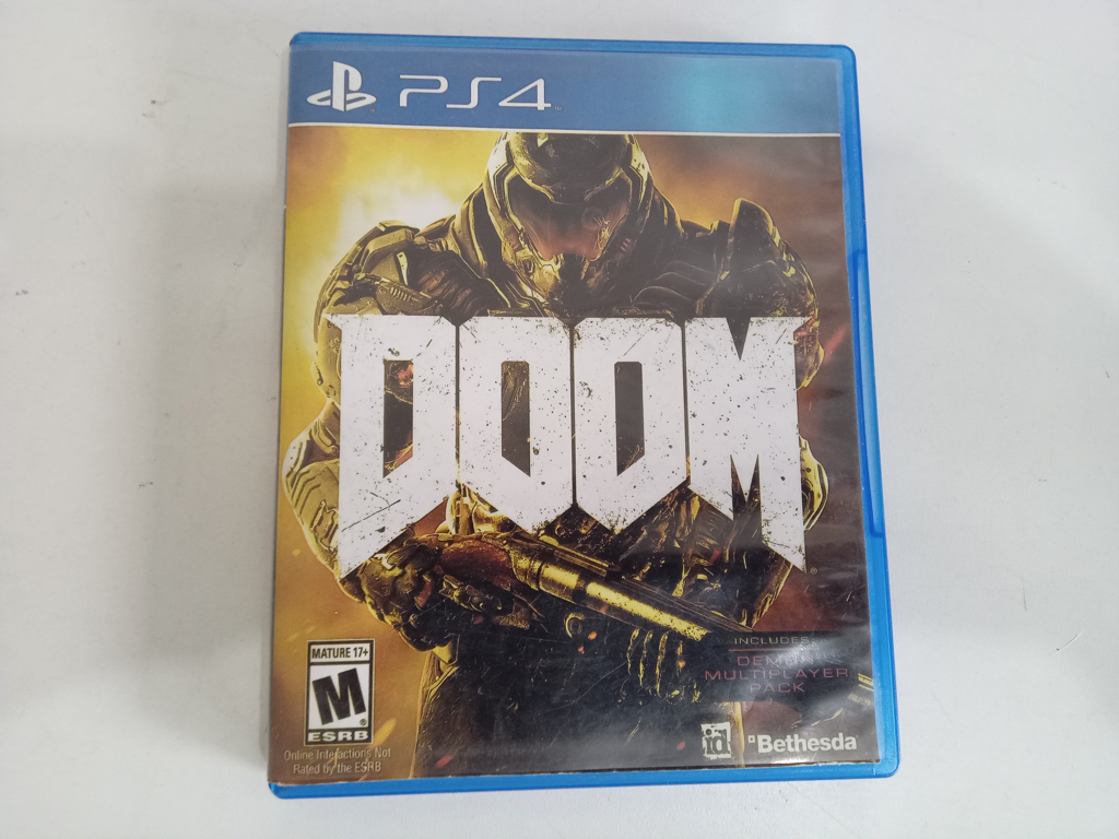 Discos De Juegos Para Ps4 Para Play 4 Título Doom Usado En Buen Estado Con Caja Acc No Tiene