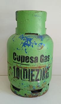 Garrafa Cap 10 Kg. Marca Copesagas Usado En Buen Estado Color Verde Acc No Tiene