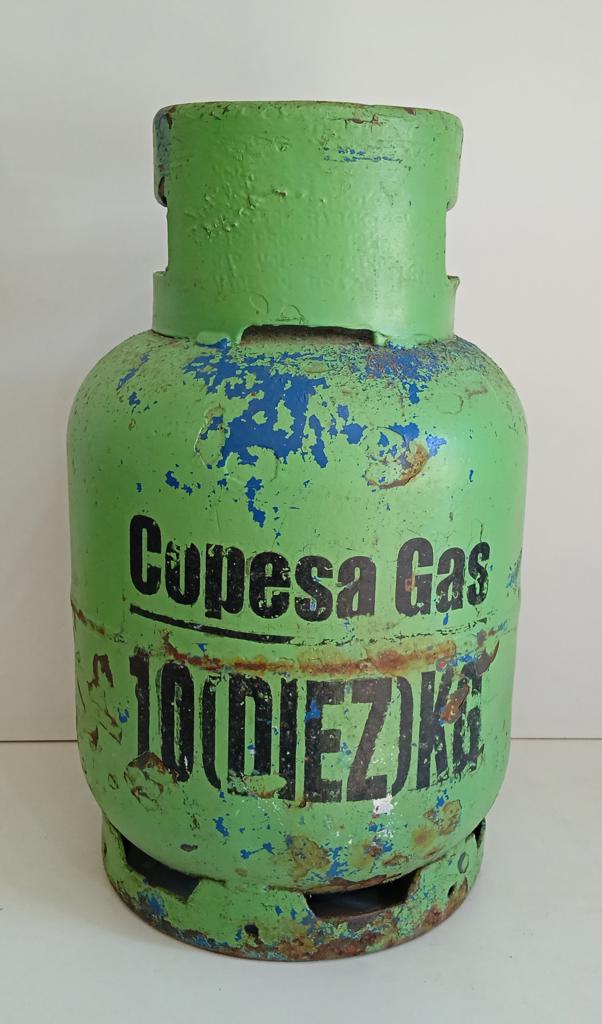 Garrafa Cap 10 Kg. Marca Copesagas Usado En Buen Estado Color Verde Acc No Tiene