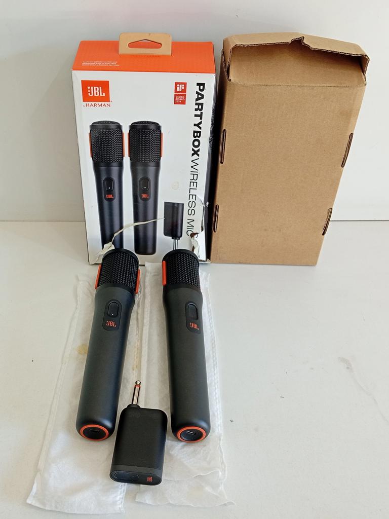 Microfono Marca Jbl Modelo Partybox Wireless Mio Usado En Buen Estado Acc 2 Microfonos1 Adaptador