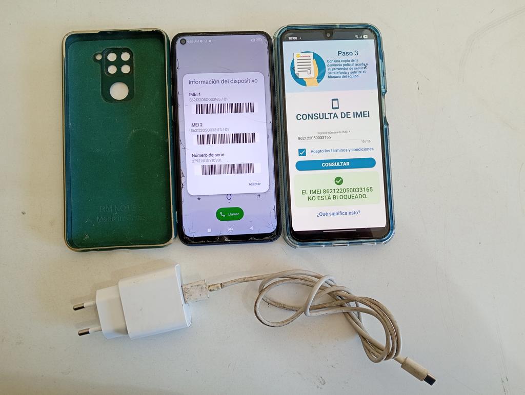 Celular Marca Xiaomi Modelo Redmi Note 9 Memoria Ram 4 Gb Almacenamiento Interno 128 Gb Imei 862.122.050.033.165 Acc Case VerdeCargador