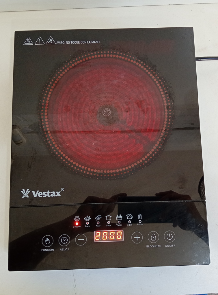 Cocina Electrica Tipo Inducción Marca Vestax Modelo Vt-202 Usado En Buen Estado Acc No Tiene