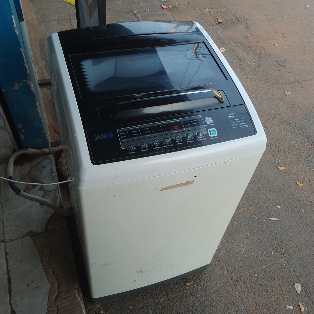 Lavarropas Cap 7 Kg. Marca Jam Modelo Jak700 Usado En Buen Estado Acc Automatico Con Manguera De Carga Y Descarga