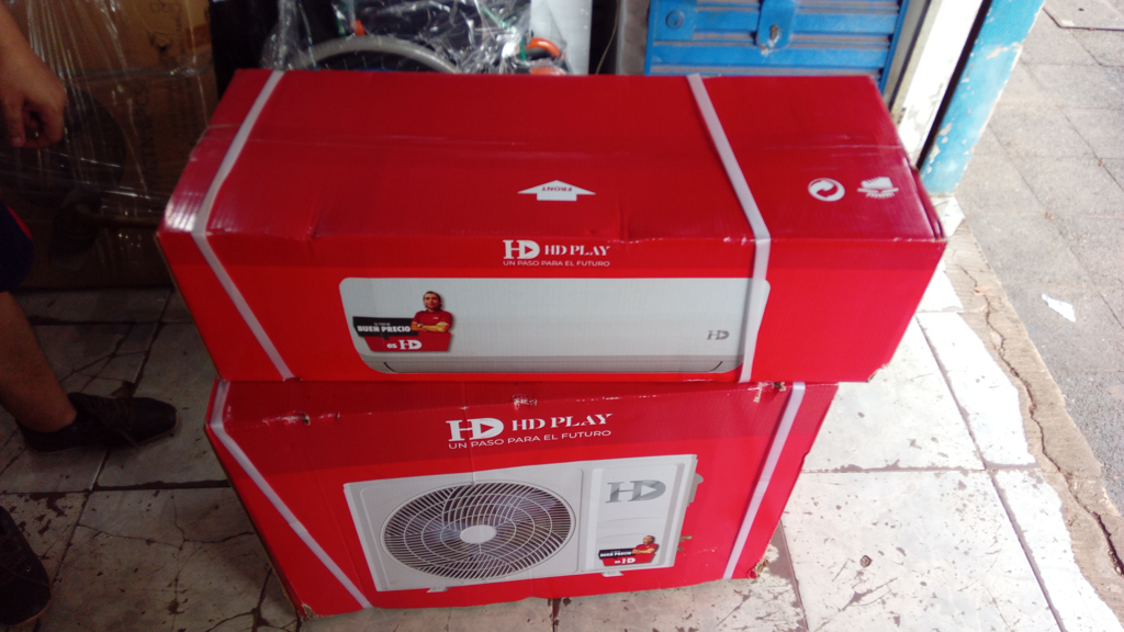 Aire Acondicionado Tipo Split Marca Hdplay Potencia Btu 180.000 Con Kit Instalacion Con Control Modelo Hdac-0002 Nuevo Sin Uso Con Caja Acc No Tiene
