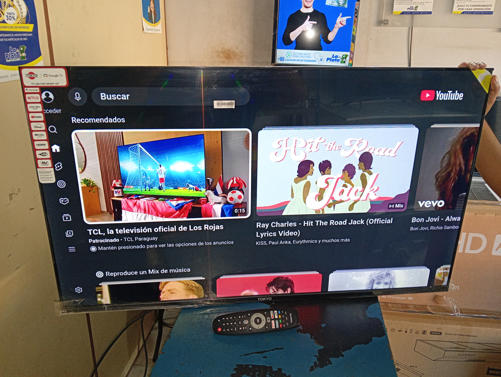 Televisor Led Smart De 43 '' Marca Tokyo Modelo Tvtokff43gtv Con Control Usado En Buen Estado Acc No Tiene