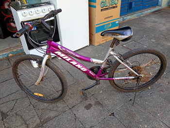 Bicicleta Marca Milano Aro 24 Modelo Action Lady Usado Con Desgaste Acc Patita