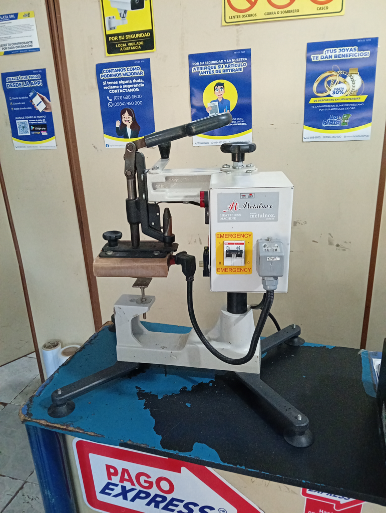 Plancha Para Sublimacion Marca Metalnox Modelo Pli Acc Base