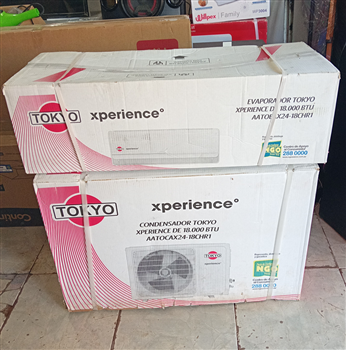 Aire Acondicionado Tipo Split Marca Tokyo Xpirence Potencia Btu 18.000 Con Kit Instalacion Con Control Modelo Aatocax24-18chr1 Nuevo Sin Uso Con Caja Acc No Tiene