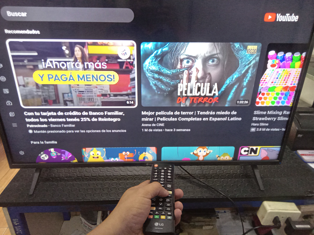 Televisor Led Smart De 43 '' Marca Lg Modelo 43lm6300psb Con Control Usado En Buen Estado Acc 2 Patitas Cable Crrte