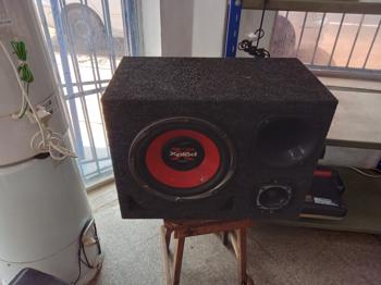 Caja C/ Parlantes Para Auto Usado En Buen Estado Acc 1 Woofer Xplond+1corneta+Super Twister