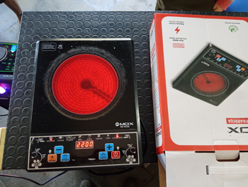 Cocina Electrica Tipo Vitroceramica Marca Mox Modelo Mo-Kic08 Usado Con Desgaste Acc Caja